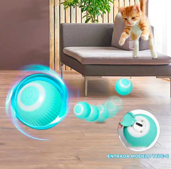 Smart Ball - rolamento automático - interatividade com o seu gato